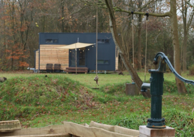 Tiny house met hottub in drenthe