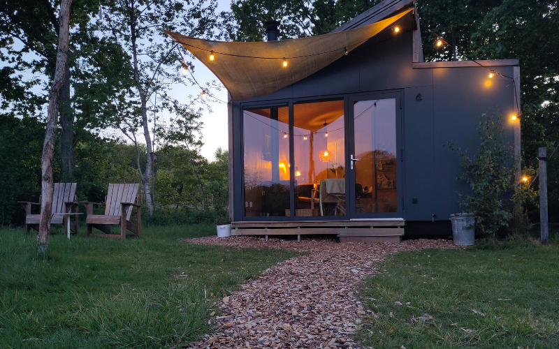 Tiny house met hottub in Drenthe