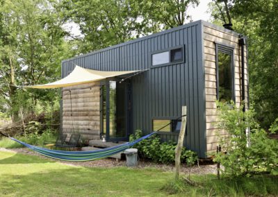 Tiny house met hottub in drenthe