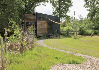 Tiny house met hottub in drenthe