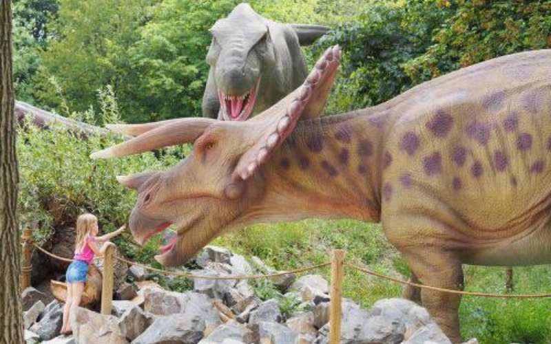 Dinoland vlakbij tiny houses in Drenthe